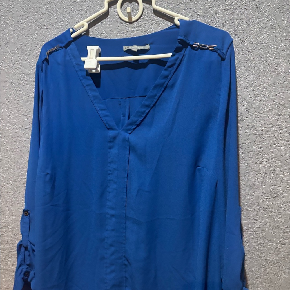 Collection B Royal Blue Blouse